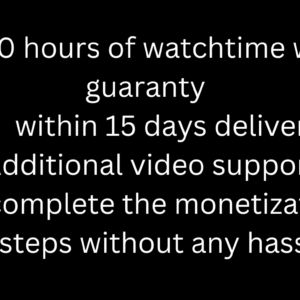 4000 hours of watch Time on YouTube