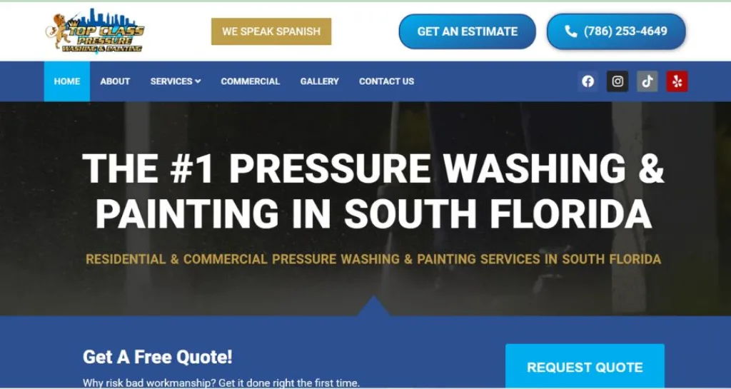 Top class pressure washing